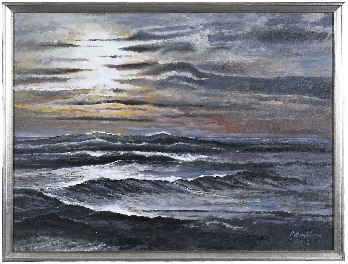 Peter Gentling, Pawleys Island Seascape, 2014, oil on canvas