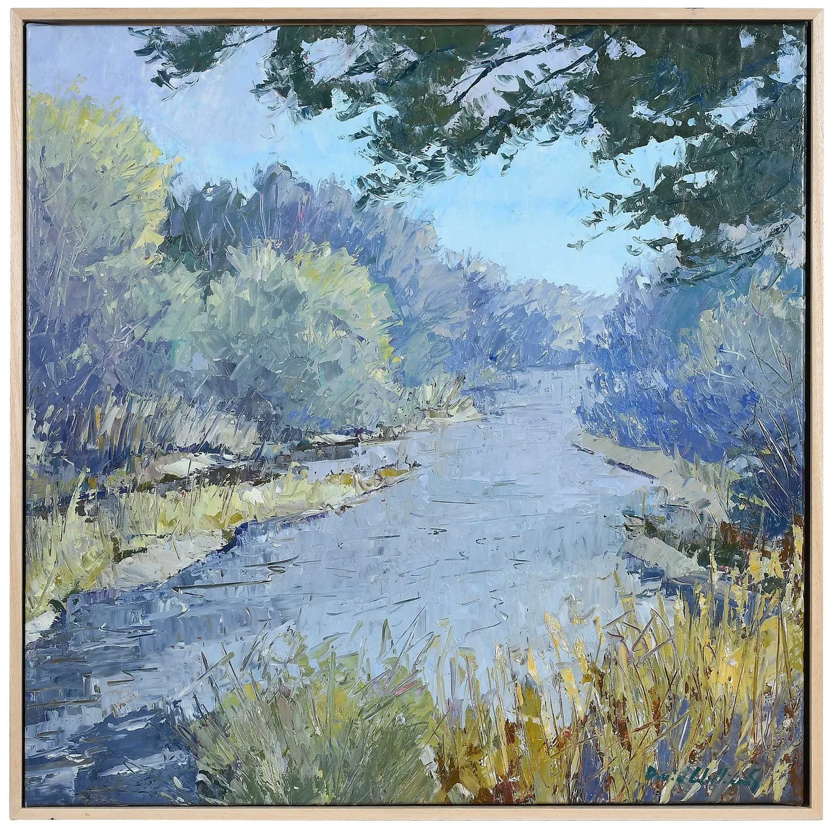David A. Williams, River Blue, oil on canvas