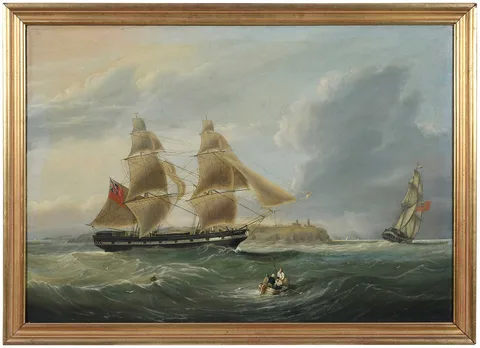 Joseph Heard, Ship "Horatio, oil on canvas