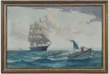 Gordon Grant, Whaler "Wanderer" (Bark)