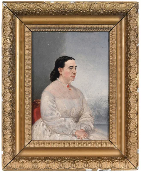 Frederick R. Spencer, Portrait of Jane Whittemore Holmes (1792-1882), 1868, oil on board