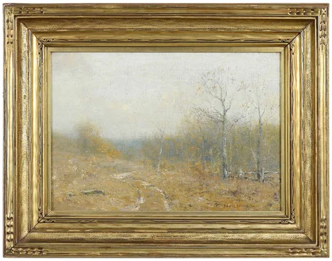 Bruce Crane, Late Fall Hamburg Cove, oil on canvas
