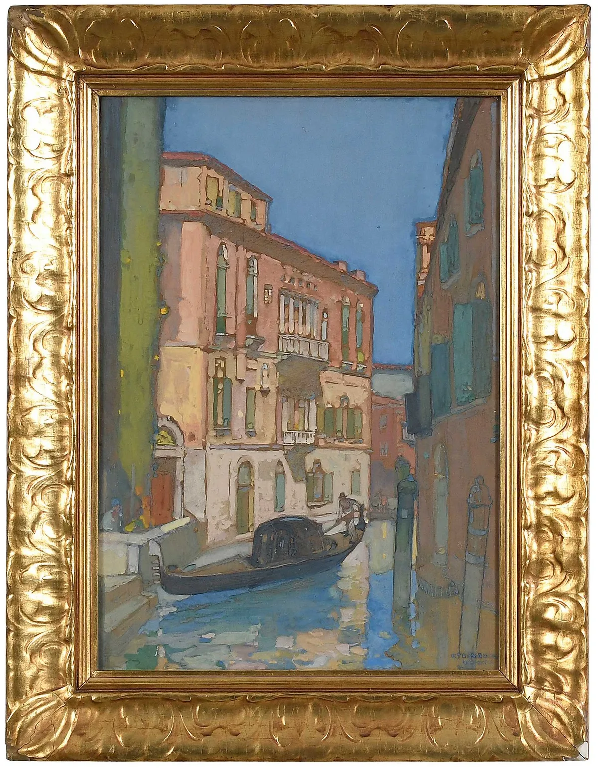 Edward Trumbull, Venice, 1910, watercolor on board