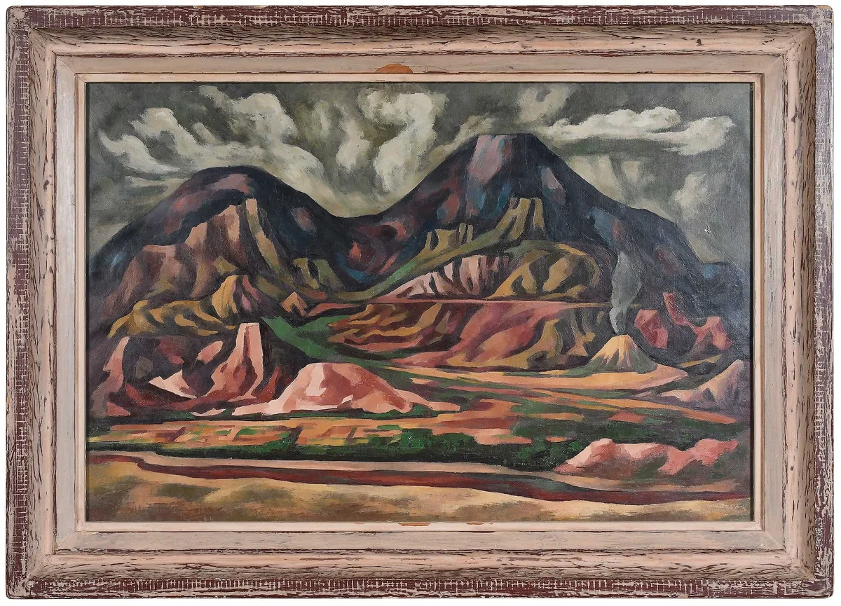 Howard Cook, Chama River, New Mexico, oil on canvas