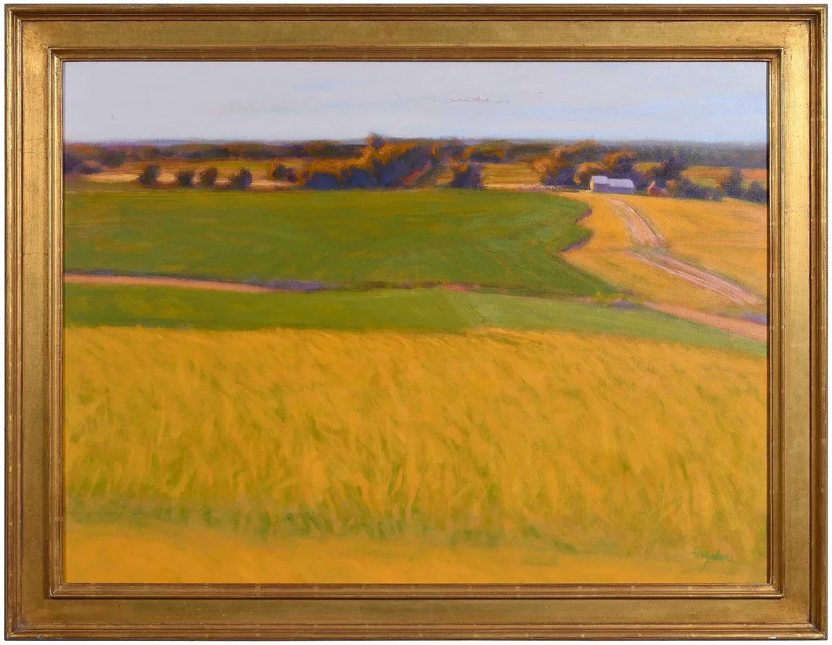 William Anzalone, Cornfield, Shelby, Texas, oil on canvas