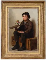 John George Brown, The Flower Seller