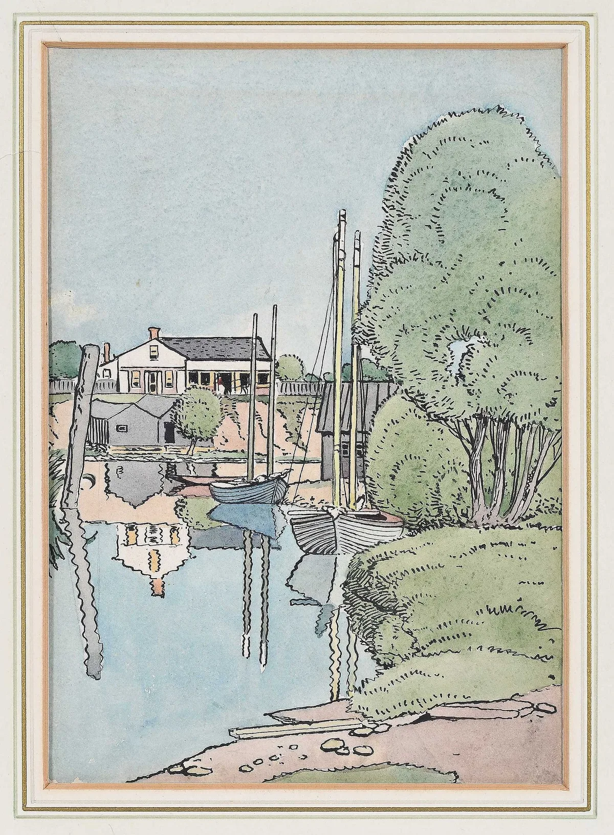 J. E. H. MacDonald, Original Illustration, 1902, watercolor and ink