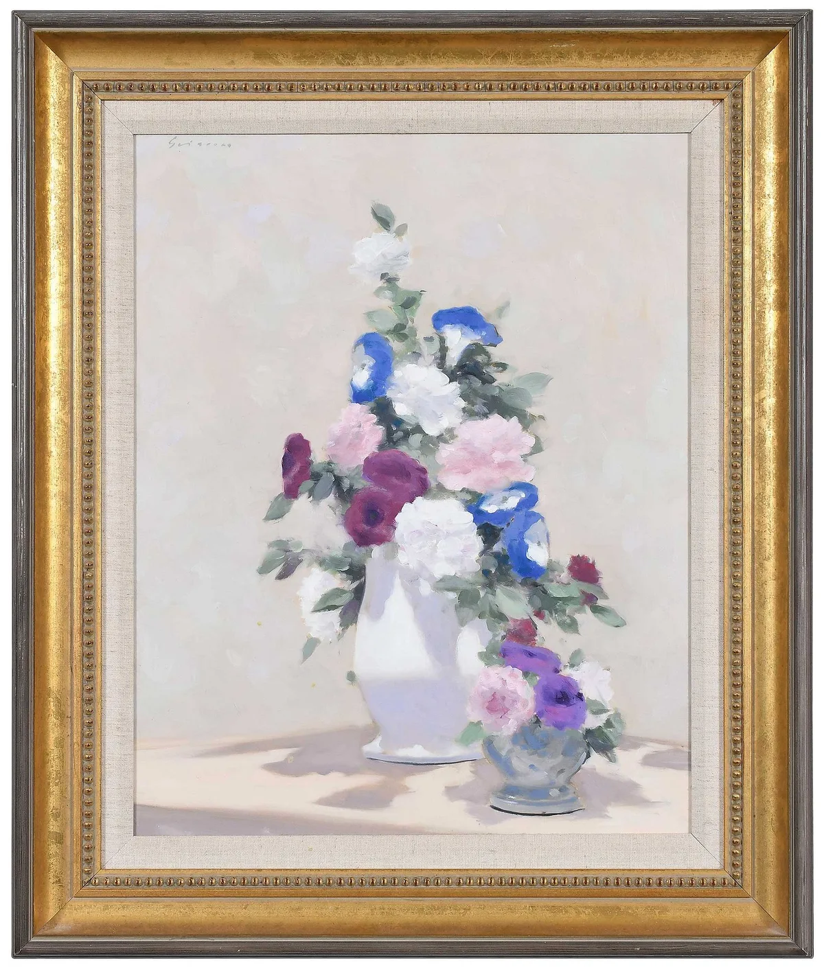 Still Life by Andre Gisson, oil on canvas, sold Jun 2024