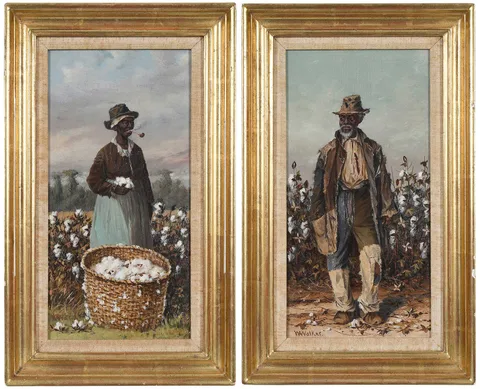 William Aiken Walker, Two Figures, A Man and a Woman, oil on artist board