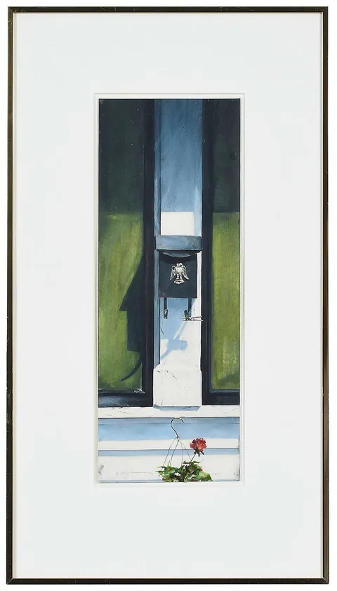 Stephen Scott Young, Sevilla Street, St. Augustine, Florida, 1984, watercolor on paper