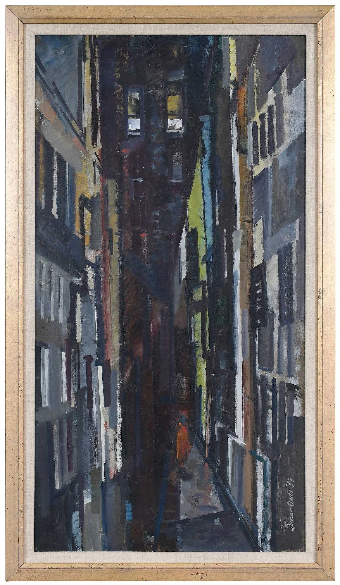 City Canyon by Lamar Dodd, 1953, oil on canvas, sold Jun 2024