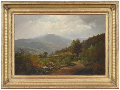 William Trost Richards, Bouquet Valley in the Adirondacks, circa 1864, oil on canvas