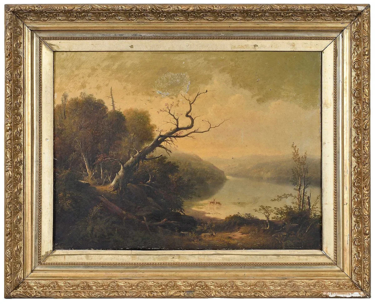 Romantic Landscape by Charles Codman, oil on canvas, sold May 2024