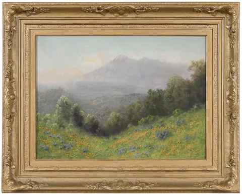 \r\n\r\nPoppies, Mt. Tamalpais by Charles Dorman Robinson, 1920, oil on canvas, sold May 2024