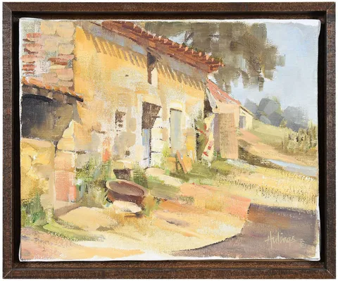 Clark Hulings, Afternoon, Eziers, France, oil on canvas