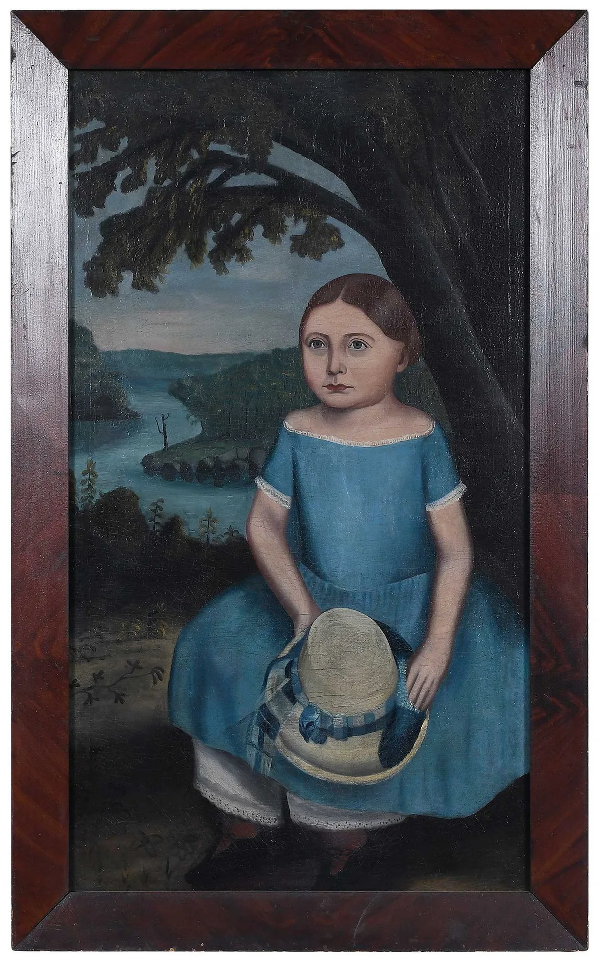 G.T. Pendleton, Portrait of Elizabeth O'Nora Yaeger, oil on canvas