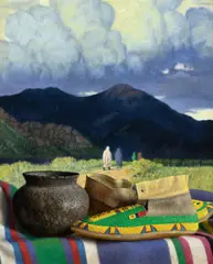William Acheff, Home Before the Storm, 2019, oil on canvas