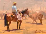 Bill Anton, Batwings, oil on canvas laid on board