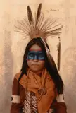 James Bama, Indian Boy at Crow Fair, 1981, oil on board