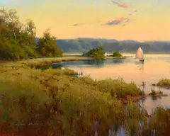 Cindy Baron, Quietude, 2026, oil on canvas laid on board