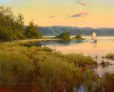 Cindy Baron, Quietude, 2026, oil on canvas laid on board
