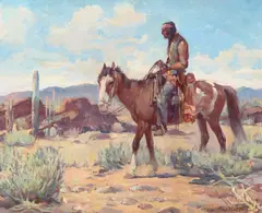 Gray Bartlett, Desert Solitude, oil on canvas
