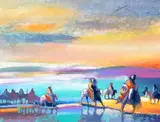 Earl Biss, The Shield of Bright Wings in the Morning, 1991, oil on canvas