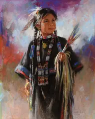Harley Brown, Maggie Two Sun, 2007, pastel on paper