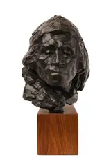 George Carlson, Indian Portrait, 1986, bronze