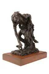 George Carlson, Hopi Snake Gatherer, 1974, bronze