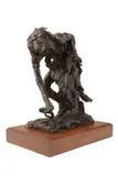 George Carlson, Hopi Snake Gatherer, 1974, bronze