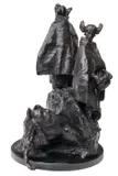 George Carlson, Hopi Girls, 1988, bronze