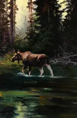 Ken Carlson, Sound of Early Morning, oil on board