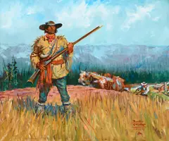 Benton H. Clark, The Pioneers, 1944, oil on canvas