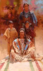 Roy Andersen, A Man with Many Daughters, oil on canvas