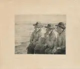 Michael Ancher, Tre fiskere”, 1898. Opus 1. Signed in the plate M. A. 98. Indistinctly inscribed in pencil, 1898, Indistinctly inscribed in pencil