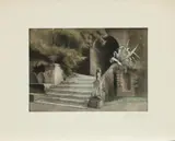 Peter Ilsted, Fra haven i Villa d'Este, etching