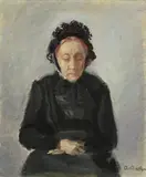 Anna Ancher, A Old Woman, Oil on canvas