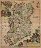 Carel Allard, Hyberniae” Regni in Provincias Ultoniam, Connachiam Lageniam, Momoniamq Divisi Tabula Accuratissima, 1690, Hand coloured etching