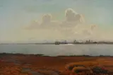 Albert Wang, View from Copenhagen Harbour, 1914, Oil on canvas