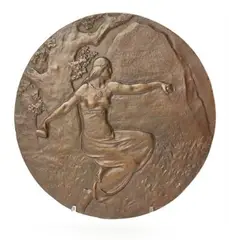 Stephan Sinding, Bronze relief, sculpture