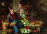 Konstantin Stoitzner, At the greengrocer's, 2026, Oil on canvas