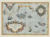 Abraham Ortelius, Acores Insulae, etching