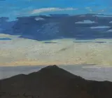 Frederik Lange, Evening scene from Skagen, Oil on canvas