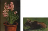 Philip August Fischer, Hyacinths in a pot, 1858, Oil on paper