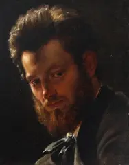 Frans Schwartz, Portrait of Valdemar Irminger, Oil on panel