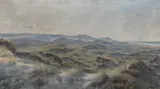 Johannes Wilhjelm, Dune landscape, presumed from Skagen, Oil on canvas