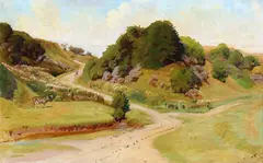 Knud Sinding, From Slettestrand, 1941, Oil on canvas