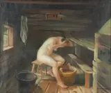 Kalle Kuutola, In the sauna, oil
