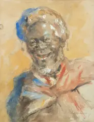 Hugo Backmansson, Tanger, watercolour